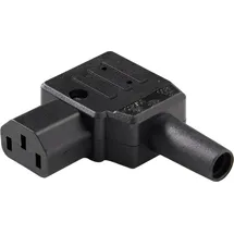 Martin Kaiser 890/sw Kaltgeräte-Steckverbinder Stecker, gewinkelt 10 A Schwarz 1 St.