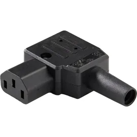 Martin Kaiser 890/sw Kaltgeräte-Steckverbinder Stecker, gewinkelt 10 A Schwarz 1 St.