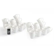 Home4You Kaffeetasse 0,36 l Weiß 24 St.