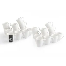 Home4You Kaffeetasse 0,36 l Weiß 24 St.
