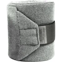 EQuest Acryl-Strickbandagen für Pferde, grau, 2er Set - 4,5