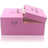 Maijia Mini Funny Toy Kreative Geschenke Nutzlose Box Lassen Sie Mich allein Maschine für Geburtstag und Party Geschenk Toy Game (Pink, Useless Box)