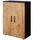Vicco Midischrank 60 x 81 x 30 cm Anthrazit/Goldkraft Eiche