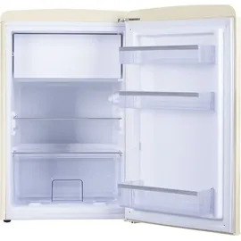 Amica KS 15615 B Retro-Kühlschrank (108 l, 860 mm hoch, Beige)