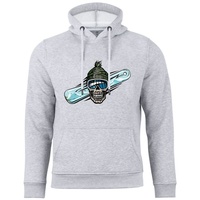 Cotton Prime® Kapuzensweatshirt Skull on Snowboarding