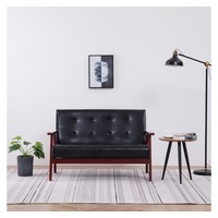 möbelando Sofa Perach, aus Kunstleder in Schwarz. Abmessungen (B/H/T) 113x73x67 cm schwarz