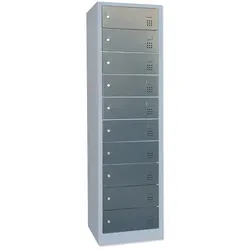 Laptopschrank für Laptops 10 Fächer Spind Fächerschrank abschließbar in Anthrazit 526438