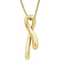 Kette mit Anhänger BOSS "GLOSS, 1580702", gold (gelbgoldfarben), Halsketten, Damen, Edelstahl, L: 50,5cm B: 2mm, B:2mm