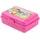 UNITED LABELS Playmobil Brotdose mit Trennwand 17,5x12,8x6,9 cm, Pink, Lunchbox Country Mädchen Pferde, Brotbox spülmaschinenfest