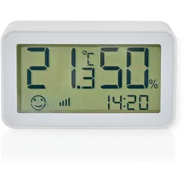 Nedis ZBSC30WT Digitale Wetterstation Weiß LCD Akku
