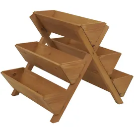 MCW Pflanztreppe O15 56 x 56 x 70 cm Braun