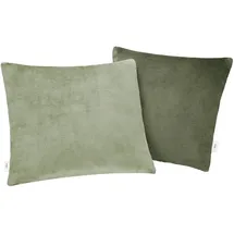 s.Oliver Kissenbezug double soft 50 x 50 cm Grün