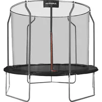 Hudora First Trampolin 250V 250 cm inkl. Sicherheitsnets rot/schwarz