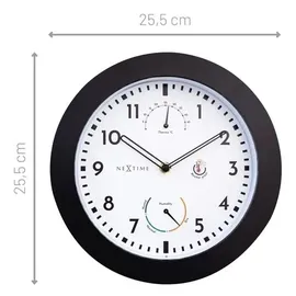 Nextime Außenwanduhr Daisy Ø 25,5 cm