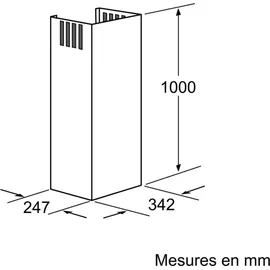 Neff Z5906N1 Kaminverlängerung 1000 mm