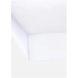bonprix Biber Spannbettlaken, weiß, 180x220 cm, 100% Baumwolle