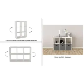 OTTO home IZOLA Aktenregal 76 x 37 x 110 cm Weiß