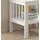 Vipack Nachtkonsole stabil 50 x 50 x 45 cm Buche massiv weiß lackiert