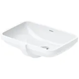 Duravit No.1 Einbauwaschtisch ohne Hahnloch, mit Überlauf, 525x380mm, Unterseite geschliffen, weiß