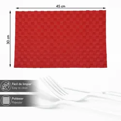 Renberg - Quadratisches Tischset aus Polyester-Polyester