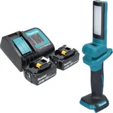Makita DML 816 SG Akku Arbeitsleuchte 18 V 100 - 500 lm LED + 2x Akku 6,0 Ah + Ladegerät