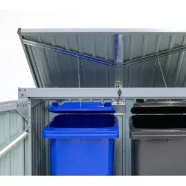 Westmann Mülltonnenbox ISBS-T2D 240 l anthrazit/lichtgrau