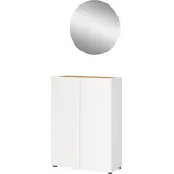 Germania Garderoben-Set »Alviano«, (2 St.), mit rundem Spiegel, optional mit Hakenpaneel, Made in Germany