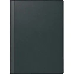 Rido Taschenkalender Perfect/Technik I 10x14cm 1 Woche/2 Seiten Leder schwarz 2026