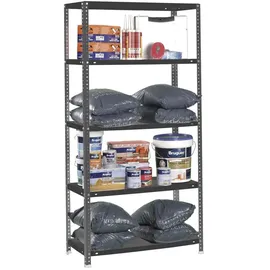 Proregal Lagerregal Metall 200x90x50 cm Anthrazit 6 Fachböden