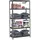Proregal Lagerregal Metall 200x90x50 cm Anthrazit 6 Fachböden