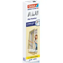 Tesa Fliegengitter mit Aluminiumrahmen 120 x 150 cm Weiß