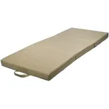 Faltmatratze Gästematratze 200x80x10 Cm Cremefarben