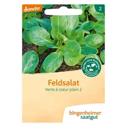 Bingenheimer Saatgut Feldsalat Verte a coeur plein
