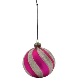 Chun Weihnachtskugeln rosa-gold 4 St.