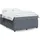 vidaXL Boxspringbett mit Matratze Dunkelgrau 140x200 cm Samt