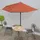 vidaXL Balkon-Sonnenschirm 300 x 150 cm terracotta halbrund
