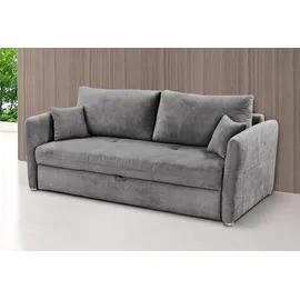 Jockenhöfer Schlafsofa Mikrofaser 2-Sitzer Grau
