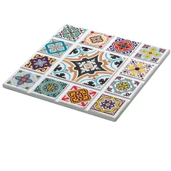 ZASSENHAUS Untersetzer CASABLANCA STERN 20 x 20 cm Keramik mit Kork-Unterseite