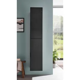 BASIC by Balculina Diosa Hochschrank 35 x 170 x 33 cm Schwarz Metall