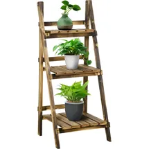 Outsunny Pflanzentreppe 40 x 37 x 93 cm Braun