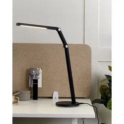 Schreibtischlampe LED schwarz matt 48 cm verstellbar DORADO