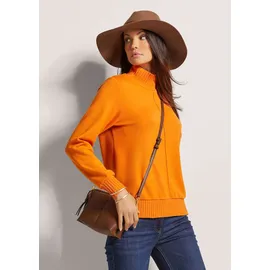 Madeleine Sweatshirt Rippenabschlüsse Orange 40