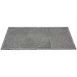 Outdoor Türvorleger Graphic Deluxe 60x90 cm silber