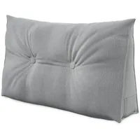 eloneo Rückenkissen Keilkissen 70 x 20 cm Grau