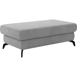 Polsterhocker SIT & MORE "Bolero", grau, B:121cm H:45cm T:67cm, 100% Polyester, Hocker