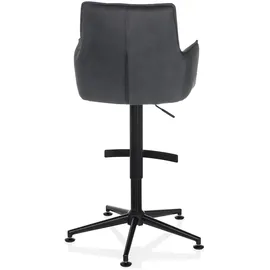 hjh living Barhocker SOLAO LIFE HIGH Stoff, Anthrazit