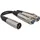 Hosa YXF-101.5, Y Cable, Dual XLR3F to XLR3M, 18 in