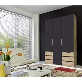 WIMEX Level 150 x 216 x 58 cm Plankeneiche Nachbildung/graphit mit Schubladen