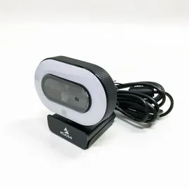 NexiGo StreamCam N930E, 1080P Webcam with Ring Light and Privacy Cover, Auto-Focus, Plug and Play, Web Camera for Online Learning, Zoom Meeting Skype Teams, PC Mac Laptop Desktop Computer