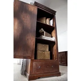 MASSIVMOEBEL24.DE Schrank Akazie 80 x 40 x 193 cm Braun